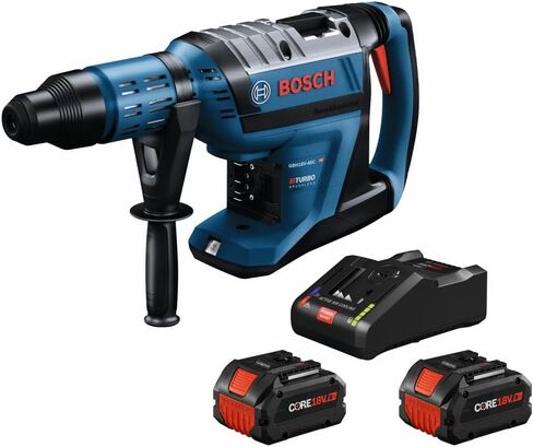 Bosch PROFACTOR 18V HITMAN GBH18V-45CK24 Hitman Connected-Ready 1-7/8 In. (2) CORE18V 8.0 Ah PROFACTOR Performance Batteries & BOSCH GBH18V-26DK25 18V EC Brushless SDS-plus Bulldog 1 In. in Kuwait
