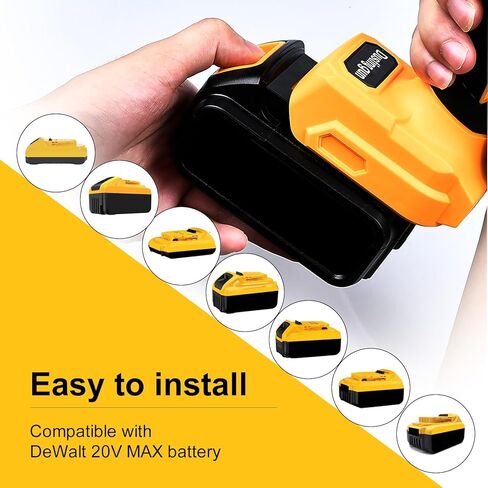 مضخة هواء لاسلكية لبطارية ديوالت 20 فولت، منفاخ هواء محمول باليد لتنظيف الكيبورد والمكتب وضاغط هواء لتنظيف الغبار والجراجات والفتات (7 فوهات، البطارية غير متضمنة) in Kuwait