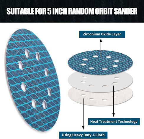 100 قطعة من أقراص الصنفرة المتنوعة على شكل ماسي مقاس 5 بوصة، خطاف ورق الصنفرة المداري ومنصات حلقة تتضمن 40 60 80 100 120 180 240 320 400 600 حبيبة in Kuwait