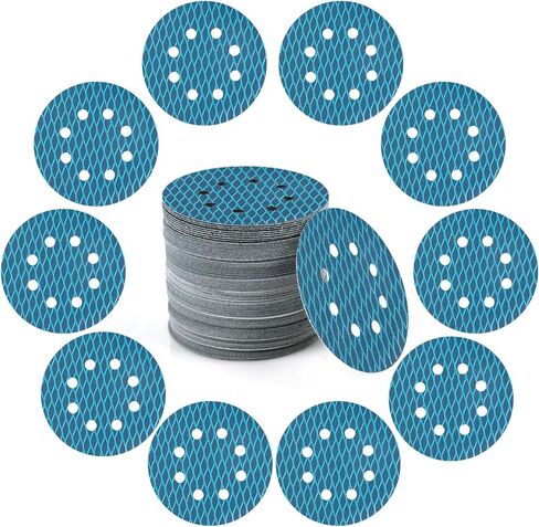 100 قطعة من أقراص الصنفرة المتنوعة على شكل ماسي مقاس 5 بوصة، خطاف ورق الصنفرة المداري ومنصات حلقة تتضمن 40 60 80 100 120 180 240 320 400 600 حبيبة in Kuwait