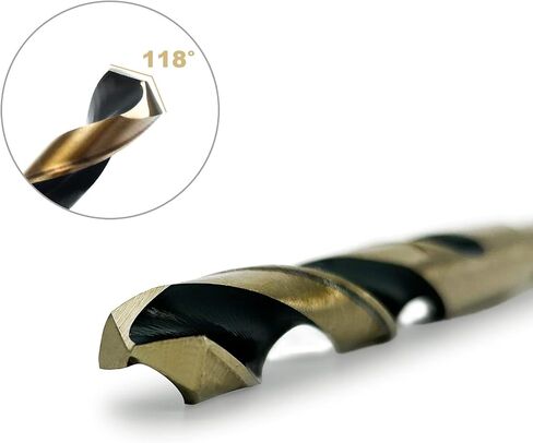15mm Reduced Shank Twist Drill Bit with 10mm Shank for Stainless Steel Aluminum Alloy Metal Copper Plastic Wood, Made of High Speed Steel 4341, Ideal for Drilling Steel Plate in Saudi Arabia