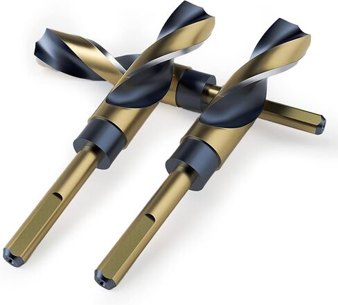 15mm Reduced Shank Twist Drill Bit with 10mm Shank for Stainless Steel Aluminum Alloy Metal Copper Plastic Wood, Made of High Speed Steel 4341, Ideal for Drilling Steel Plate in Saudi Arabia