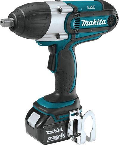ماكيتا XWT04TX 18V LXT ليثيوم أيون لاسلكي 1/2 بوصة مربعة. طقم مفتاح ربط الصدمات (5.0 أمبير)، in Saudi Arabia