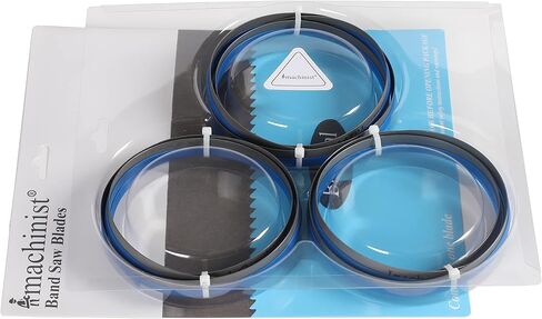 Imachinist S44781224 ثنائي المعدن بطول 44-7/8 بوصة، وعرض 1/2 بوصة، وسمك 0.025 بوصة، شفرات منشار حزامي محمولة، 3 عبوات (24TPI) in Kuwait