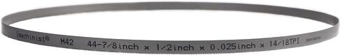 S4478121014 M42 44-7/8" Long, 1/2" Wide, 0.025" Thick Portable Bi-Metal Bandsaw Blades, 3 Pack Variable Teeth (10/14TPI) in Saudi Arabia
