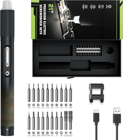 JAKEMY Portable Precision Screwdriver Set, 33 In 1 Mini Manual Screwdriver Set Include 30 Magnetic Screwdriver Bits, ESD Tweezer and Flexible Shaft for Computer, Phone, Watch, Eyeglass, PS5 in Kuwait