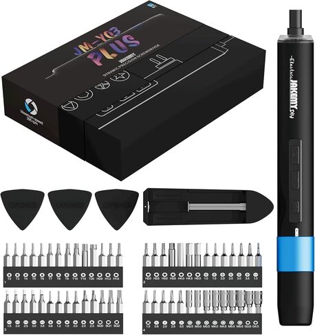 JAKEMY Portable Precision Screwdriver Set, 33 In 1 Mini Manual Screwdriver Set Include 30 Magnetic Screwdriver Bits, ESD Tweezer and Flexible Shaft for Computer, Phone, Watch, Eyeglass, PS5 in Kuwait