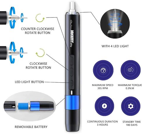 JAKEMY Portable Precision Screwdriver Set, 33 In 1 Mini Manual Screwdriver Set Include 30 Magnetic Screwdriver Bits, ESD Tweezer and Flexible Shaft for Computer, Phone, Watch, Eyeglass, PS5 in Kuwait