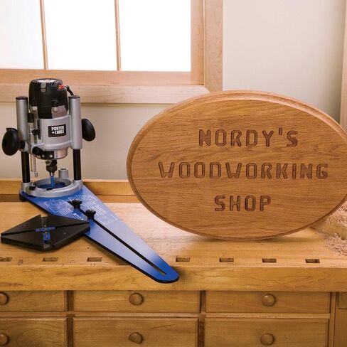 أداة القطع الدائرية لجهاز التوجيه Rockler Ellipse - أداة توجيه دائرية سهلة الاستخدام لصنع إطارات الصور والمرايا - تتضمن أداة التوجيه الغاطسة ذراع الرقصة ومفتاحين متوافقين والمزيد in Saudi Arabia