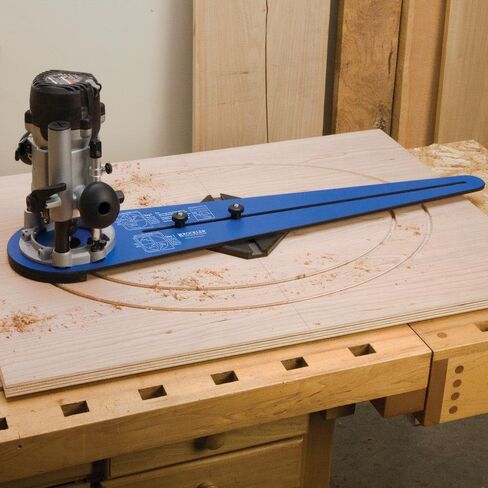 أداة القطع الدائرية لجهاز التوجيه Rockler Ellipse - أداة توجيه دائرية سهلة الاستخدام لصنع إطارات الصور والمرايا - تتضمن أداة التوجيه الغاطسة ذراع الرقصة ومفتاحين متوافقين والمزيد in Saudi Arabia