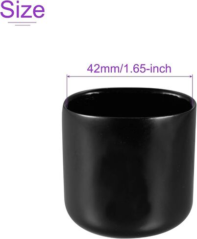 DMiotech 4 حزمة 42 مم معرف أسود برغي الموضوع حماة المطاط نهاية قبعات الترباس يغطي لأنابيب الأثاث المسمار الترباس in Kuwait