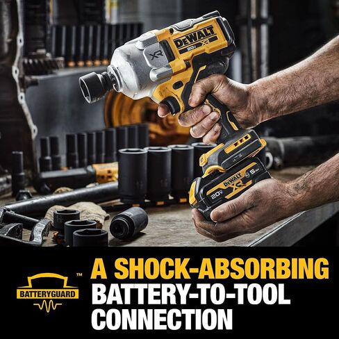 DEWALT 20V MAX Cordless Impact Wrench Kit, 1/2" Hog Ring, Battery and Charger Included (DCF961GP1) in Saudi Arabia