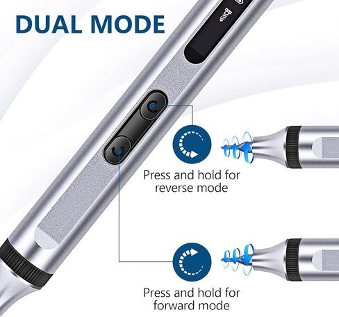 GuDoQi Precision Screwdriver Set 52 in 1, Cordless Rechargeable Mini Electric Screwdriver, LED Display, 48 Magnetic Bits, Power Screwdriver with 2 Lights, Portable Repair Tool Kit for Phone, Laptops in Kuwait