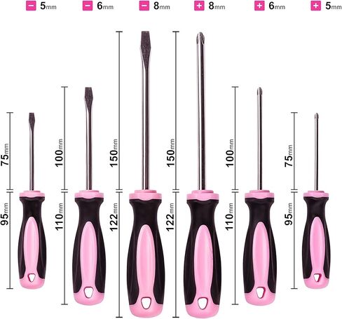 مجموعة أدوات منزلية من بينك باور مع مجموعة مثقاب وردية 20 فولت للنساء، مجموعة مثقاب كهربائية بمفك كهربائي 3.6 فولت، وحقيبة أدوات ومجموعة أدوات يدوية لمفك براغي مغناطيسي - مجموعة أدوات مثقاب كهربائي لاسلكي للنساء in Kuwait