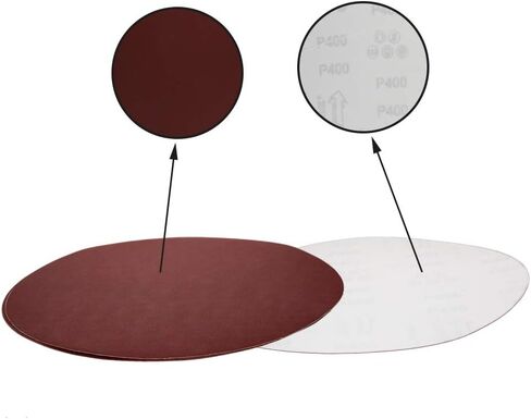 Utoolmart PSA Sanding Discs, 10-inch Self Stick Adhesive Back Sandpaper, 600 Grits No-Hole Aluminum Oxide Sanding Paper, for Random Orbital Sander, Wood, Metal Polishing, 3 Pcs in Saudi Arabia