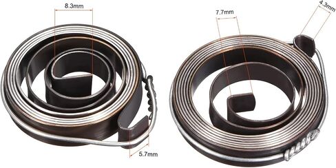 uxcell Drill Press Return Spring, Quill Spring Feed Return Coil Spring Assembly, 2.2Ft Long, 34 x 8 x 0.8mm & 3.3Ft Long, 41 x 8 x 0.8mm in Saudi Arabia