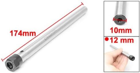 Uxcell C20-ER20A-100L 20 مم × 100 مم حامل ظرف طحن معدني مستقيم in Saudi Arabia