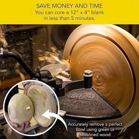 Ltd Bowlsaver Original Complete System with Two Blades for Coring Bowl Blanks 3" to 12" on Woodturning Lathe BSVR in Saudi Arabia