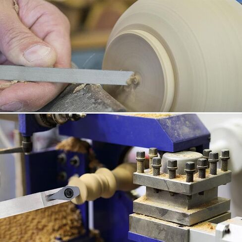 WerkWeit Carbide Lathe Tools Set Wood Turning Tools for Lathe with Extendable Handle Lathe Rougher Finisher tools with Swan Neck Hollowing Tool, Aluminum Case in Kuwait