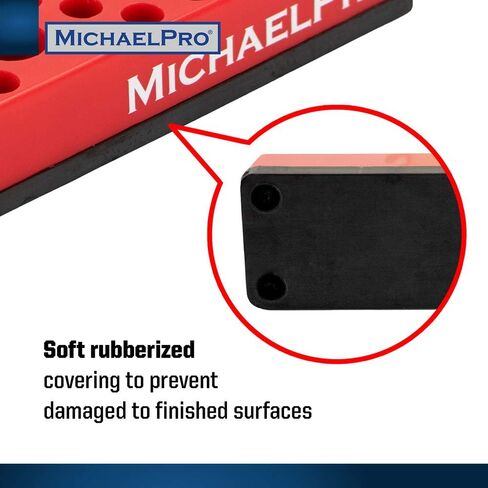MichaelPro MP014004 36-Piece Magnetic Hex Bits Holder, Strong Magnetic Base Bits Organizer, Magnetic Tool Organizer in Red in Saudi Arabia