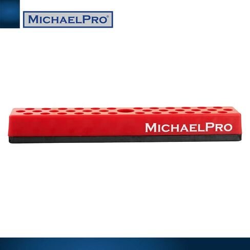 MichaelPro MP014004 36-Piece Magnetic Hex Bits Holder, Strong Magnetic Base Bits Organizer, Magnetic Tool Organizer in Red in Saudi Arabia