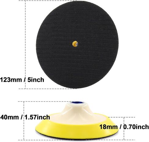 4 Inch Hook and Loop Rotary Backing Pad with 5/8"-11 Thread for Sanding/Polishing Pads Angle Grinder (4 Inch) in Kuwait