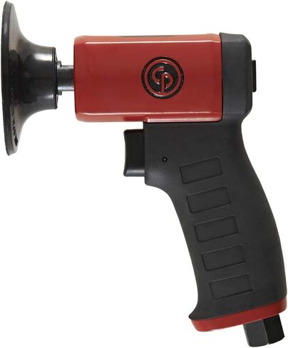 Chicago Pneumatic CP7202 - أداة صنفرة دوارة عشوائية الهواء، تحسين المنزل، ملمع، إزالة الصدأ، أداة دوارة، مقبض مسدس، خطاف وحلقة، 3 بوصة (75 مم)، 0.2 HP/ 150 وات - 15000 دورة في الدقيقة، مقاس واحد، المصنع in Kuwait