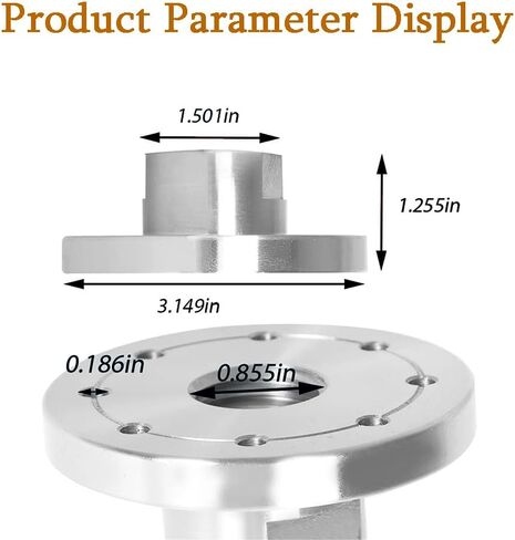 kimllier 3-Inch Steel Lathe Faceplate Wood Lathe Face Plate Fit for 1-Inch x 8TPI Spindle without Screwchuck in Saudi Arabia
