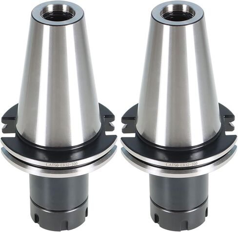 kimllier 2Pcs CAT50-ER32-100mm Collet Chuck 4-Inch Gage Length 0.0001-Inch Precision of CNC Tool Holder Fit for CNC Engraving Machine and Milling Lathe Tool in Saudi Arabia