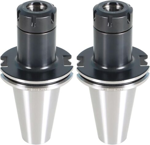 kimllier 2Pcs CAT50-ER32-100mm Collet Chuck 4-Inch Gage Length 0.0001-Inch Precision of CNC Tool Holder Fit for CNC Engraving Machine and Milling Lathe Tool in Saudi Arabia