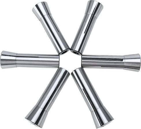 BTSHUB 6pcs Precsion R8 Collets Set 1/8" - 3/4" Mill Chuck Holder Kit in Kuwait