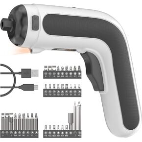 مفك كهربائي ENERTWIST لاسلكي 4 فولت بحد أقصى 6 نانومتر مع ملحقات 36 قطعة، مصباح ليد مدمج، كابل شحن USB، ET-CS-4M in Kuwait