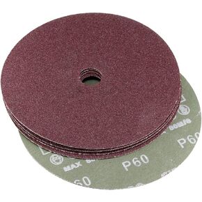 uxcell 7-Inch x 7/8-Inch Aluminum Oxide Resin Fiber Discs, Center Hole 120 Grit Sanding Grinding Discs, 10 Pack in Saudi Arabia
