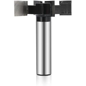 CNC Spoilboard Surfacing Router Bits 1/4 inch Shank 1inch Cutting Diameter Plus 1/2 inch Shank 2inch Cutting Diameter Slab Flattening Router Bit Planer Perfectly forSurfacing (Carbide)2 Pieces