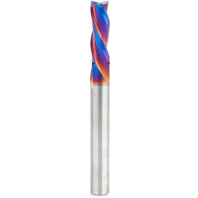 Amana Tool Spektra Extreme Tool Life Solid Carbide CNC Down-Cut Spiral Plunge Router Bit, 46055-K, 3/8 Dia x 1 CH x 3/8 SHK 2-½ Inch Long 3 Flute in Saudi Arabia