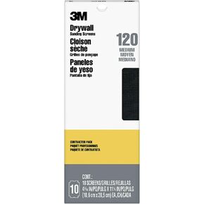 3M Pro-Pak Drywall Sanding Paper, 25 Sheets, 120 Grit, 4.2 in x 11.25 in | Pre-Cut Sheet, Fit Most Drywall Sanding Tools, Heavy-Duty Paper Backing, Resist Tearing (99430) in Kuwait