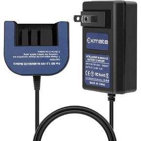 Exmate Multivolt 1.2V-18V Charger for Black and Decker 9.6V 12V 14.4V 18V Ni-MH Ni-Cd Slide-in Style Battery HPB12 HPB18 HPB14 HPB18-OPE FSB18 FSB14 FS12B HPB96 FSB96 (Not for Li-ion Battery) in Saudi Arabia
