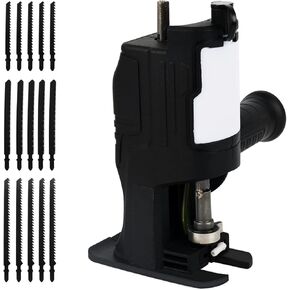 WMLBK Cordless Saw Drill Attachment, Portable Reciprocating Saw Attachment Adapter Jig Saw Attachment with 15pcs Blades for Metal Wood Cutting in Kuwait