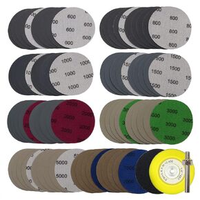 MAXMAN 30Pcs 3-Inch Sanding Discs, 1000 Grits Hook and Loop Professional Silicon Carbide Sand Paper, Wet Dry Polish for Wood, Metal, Paint, Car Polishing in Kuwait