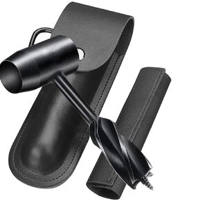 Eewudwok Bushcraft Hand Auger Wrench -Bushcraft Survival Settler Tools - Wood Auger Manual Auger Drill - Scotch Eye Hand Auger Wrench (Brown) in Kuwait