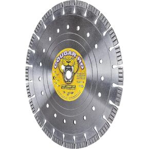 Cougar HD 16 Inch Concrete Diamond Blade, Supreme Heavy-Duty Segmented Blade, Dry/Wet Combo Cutting Reinforced Concrete, Asphalt, Stone 1"-20mm Arbor in Kuwait