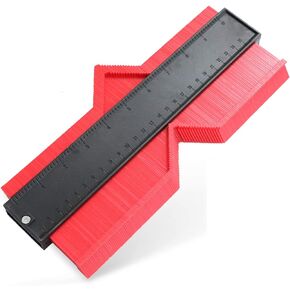 Contour Gauge Duplicator 10 Inch Profile Gauge Measure Ruler Contour Duplicator Plastic Irregular Ruled Deep Contour Copy Gauge for Precise Measurement Tiling Laminate Wood Marking Tool in Kuwait