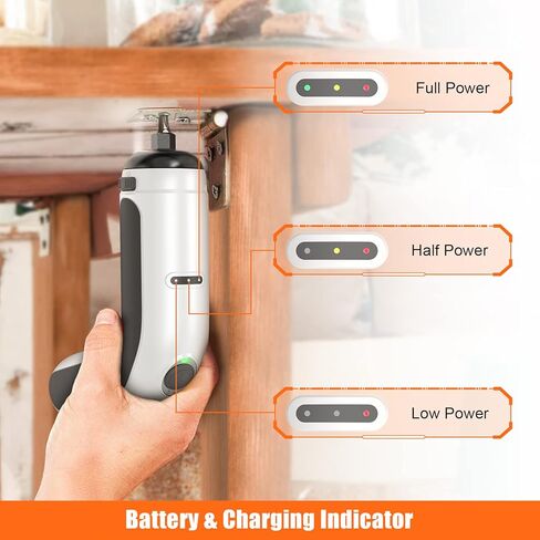 مفك كهربائي ENERTWIST لاسلكي 4 فولت بحد أقصى 6 نانومتر مع ملحقات 36 قطعة، مصباح ليد مدمج، كابل شحن USB، ET-CS-4M in Kuwait