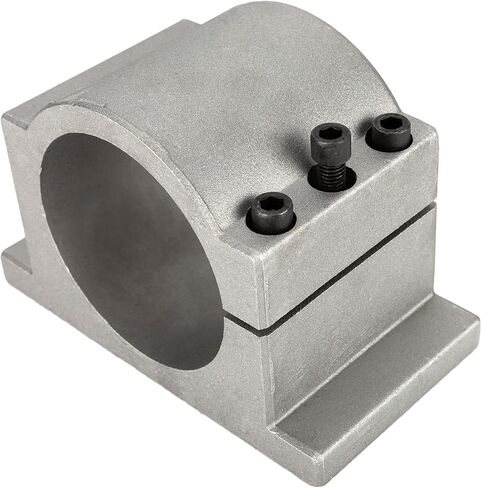 CNC Clamp Mount Bracket Support 65mm Cast Aluminium with 3pcs Screws for CNC Spindle Motor Water Cooled spindle Motor Air Cooled Spindle Motor 0.8KW or 1.5KW on CNC Router Machine in Kuwait