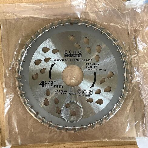 4-1/2" 40T Angle Grinder Wood Cutting Blades, 7/8" Arbor, 2-Pack | Fast Fine Cut Trimming Ripping Crosscut Wood MDF Plastic in Saudi Arabia