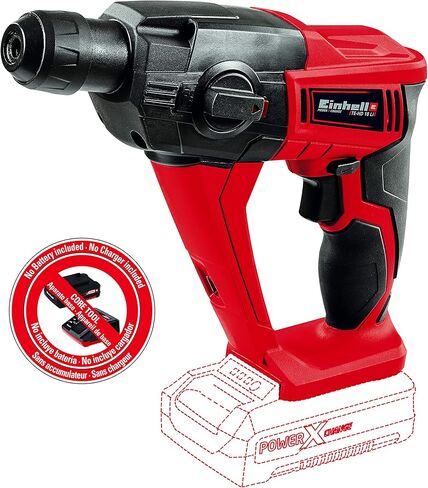 Einhell TE-HD 18 Li Power X-Change 18-Volt Cordless 1/2-Inch, 1100-RPM Rotary Hammer Drill with Shocks, Variable Speed, 1.2J Impact Power, 5700 Blows/Min, Tool Only (Battery and Charger Not Included) in Kuwait