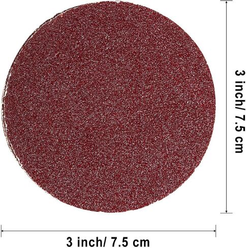 120 Pieces Sanding Discs Pad Hook and Loop Sandpaper Disc for Drill Grinder Rotary Tools, 12 Different Grits (60 to 3000 Grit, 10 Pieces Each Grit) (3 Inch) in Saudi Arabia