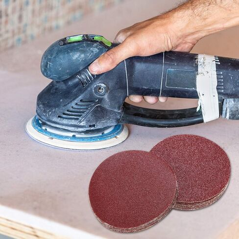 120 Pieces Sanding Discs Pad Hook and Loop Sandpaper Disc for Drill Grinder Rotary Tools, 12 Different Grits (60 to 3000 Grit, 10 Pieces Each Grit) (3 Inch) in Saudi Arabia