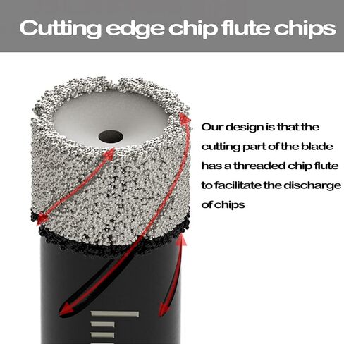 مجموعة رؤوس مثقاب ماسية جافة سوداء من Mgtgbao 7 قطع من أجل الجرانيت والسيراميك والرخام والزجاج والمواد الصلبة (ليس للخشب)، ساق مستديرة مع 3/16، 1/4، 5/16، 3/8، 1/2، 9/16 بوصة مع حقيبة للتخزين in Kuwait