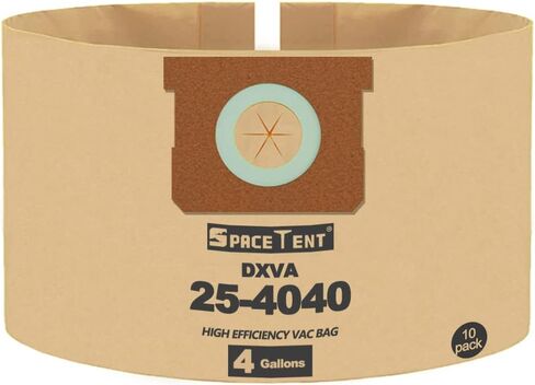 SpaceTent 10 عبوات DXVA25-4040 أكياس تصفية الغبار سعة 4 جالون لـ DeWalt DXV04T 4 جالون رطب/جاف in Kuwait